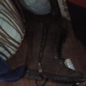 Harley-Davidson Brown Lace-Up Boots